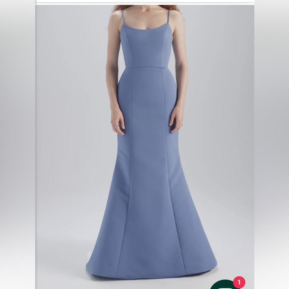 Amsale Moe Gown - Dusk Color - Size 8 altered to size 6 - Blue Bridesmaid Dress